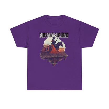 Vintage Buffalo Soldier Tee, Old West History Cotton Shirt, Unisex Graphic Tee, Cowboy Western Theme Top, Historical Military