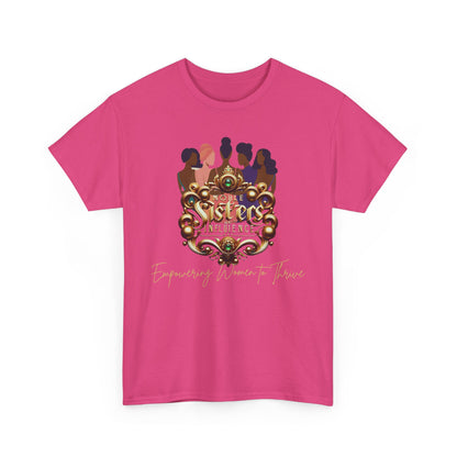 Sisterhood Unisex Heavy Cotton Tee, Feminist T-Shirt, Empowering Apparel, Gifts for Friends, Celebrating Women