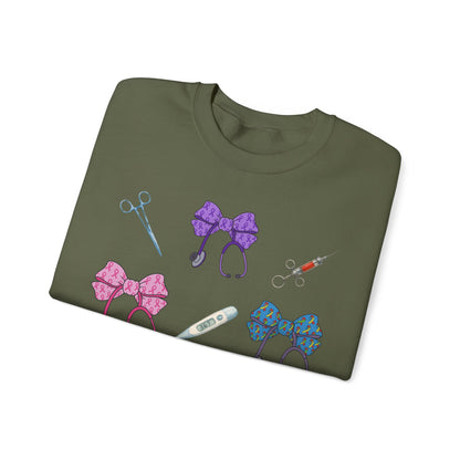 Medical Worker Nurse Gift Unisex Sweatshirt, Cancer Autism Autoimmune Awareness Crewneck Pullover, Nurses Week