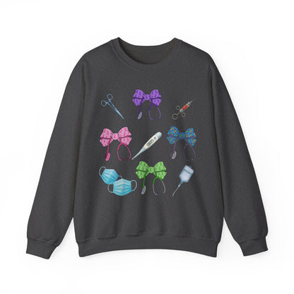 Medical Worker Nurse Gift Unisex Sweatshirt, Cancer Autism Autoimmune Awareness Crewneck Pullover, Nurses Week