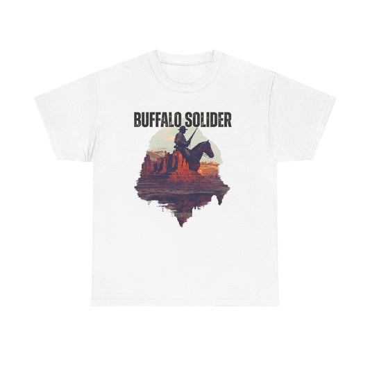 Vintage Buffalo Soldier Tee, Old West History Cotton Shirt, Unisex Graphic Tee, Cowboy Western Theme Top, Historical Military