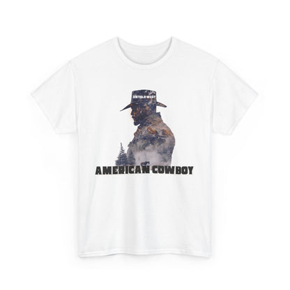 Cotton Tee American Cowboy Western Design Shirt