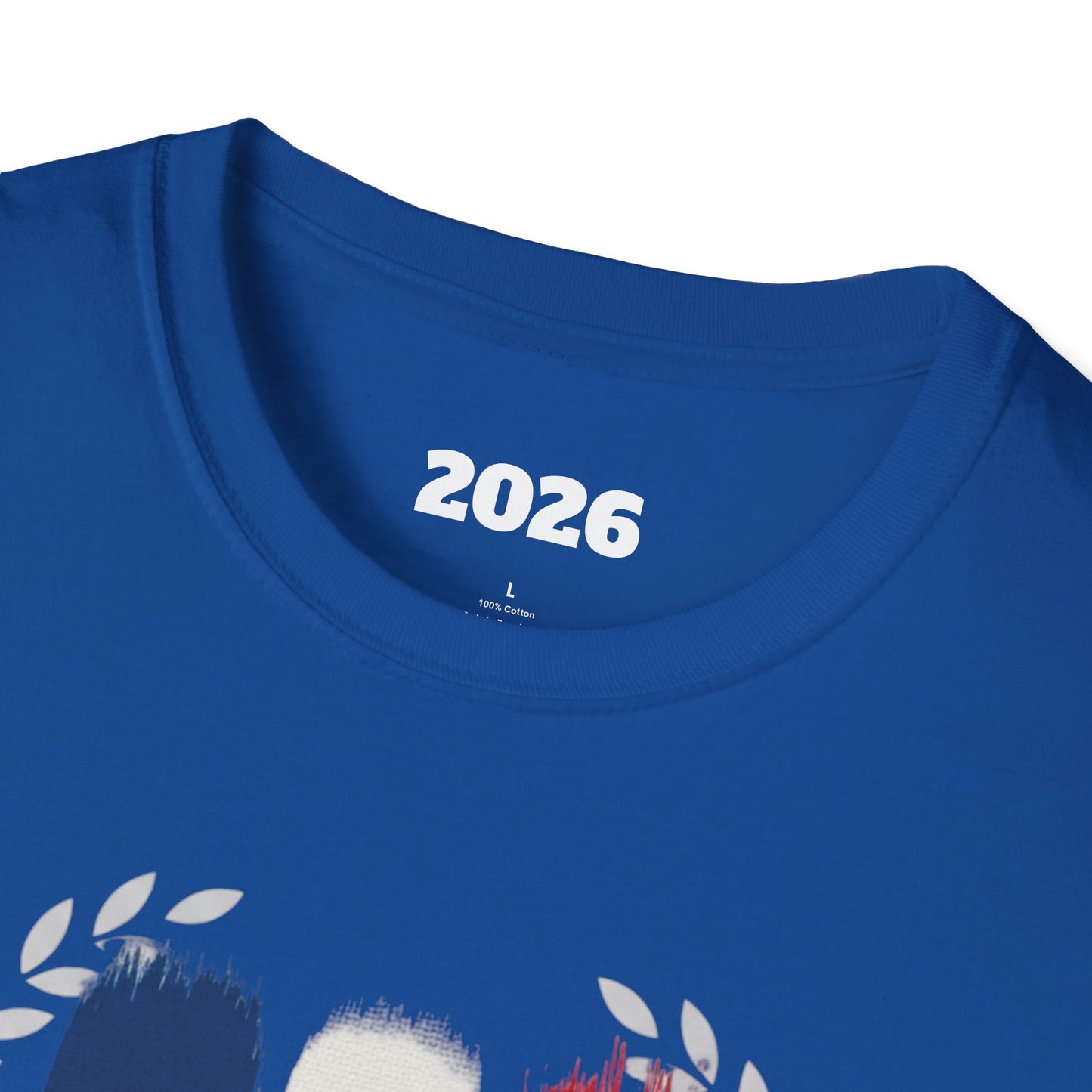 France Flag Brushstroke T-Shirt — French Tricolor Tee