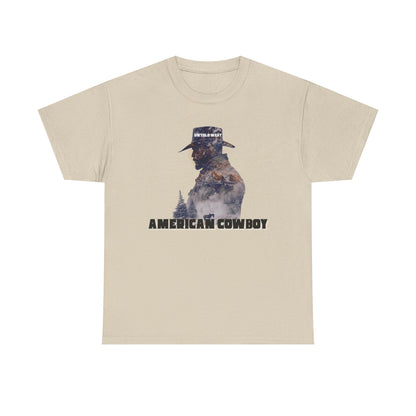 Cotton Tee American Cowboy Western Design Shirt