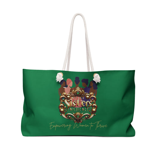Empowering Sisters Weekender Bag | Travel Tote, Stylish Carry-On, Gift for Women, Weekend Getaway Bag, Bold & Chic