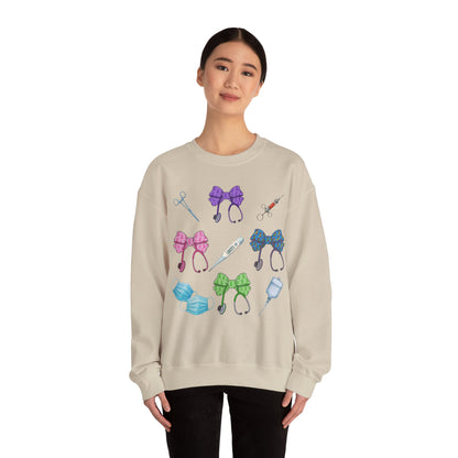Medical Worker Nurse Gift Unisex Sweatshirt, Cancer Autism Autoimmune Awareness Crewneck Pullover, Nurses Week