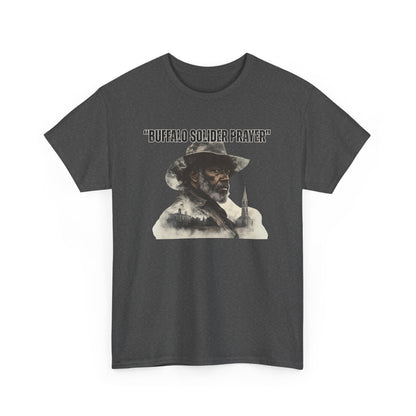 Buffalo Soldier Prayer Unisex Tee, Vintage Graphic Heritage Apparel for Veterans, Gift Shirt