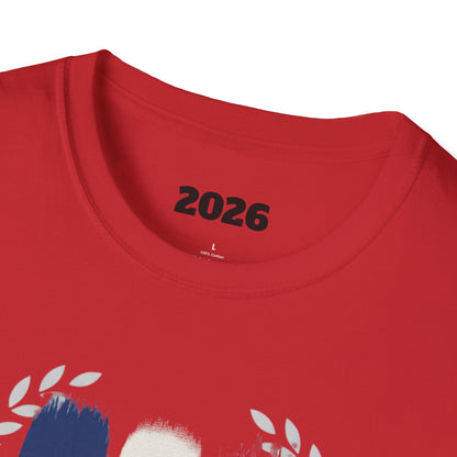 France Flag Brushstroke T-Shirt — French Tricolor Tee